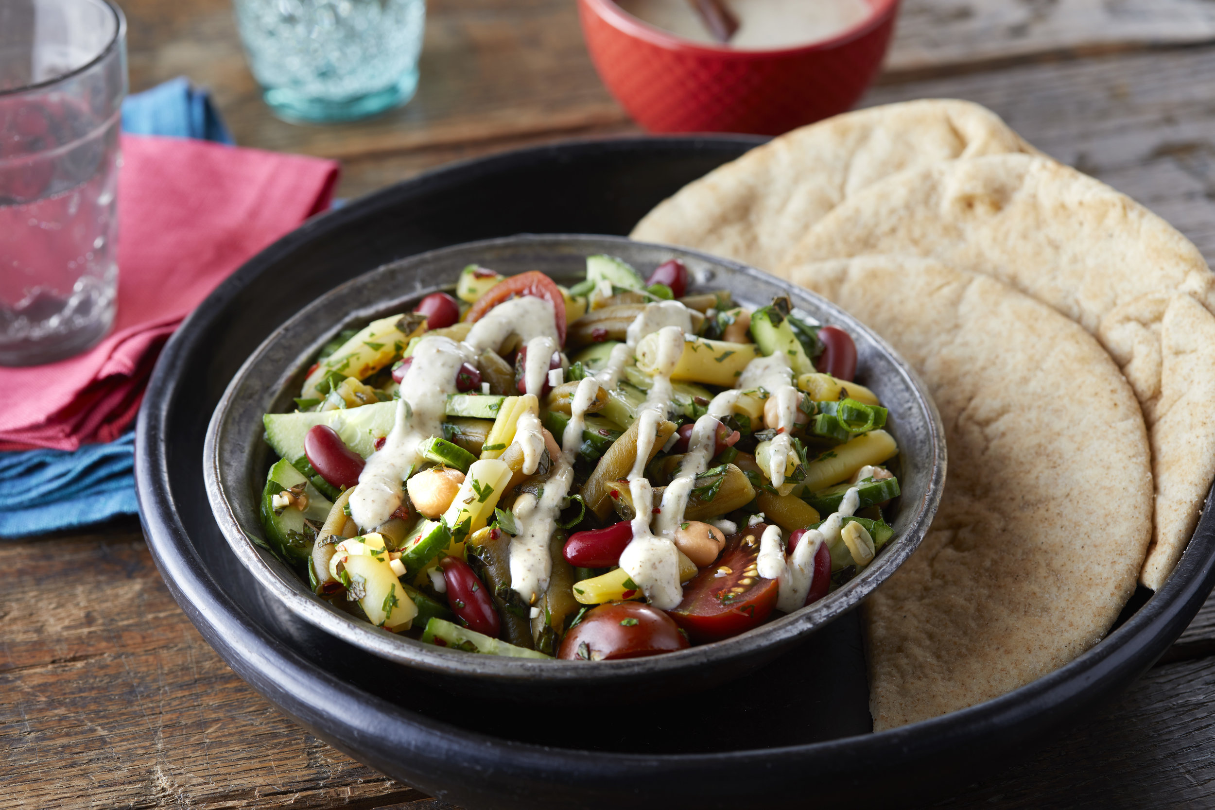 Middle Eastern Inspired Bean Salad - Read Salads